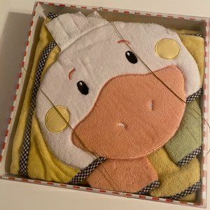 Brand new Mackenzie-Childs Duckling Hooded Baby Towel